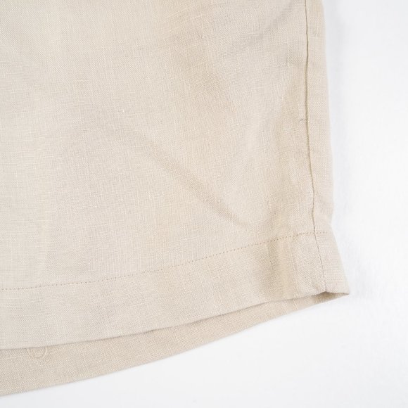 BROOKS BROTHERS 346 100% Linen tan pleated shorts size 38, fit like 36 - Picture 6 of 10